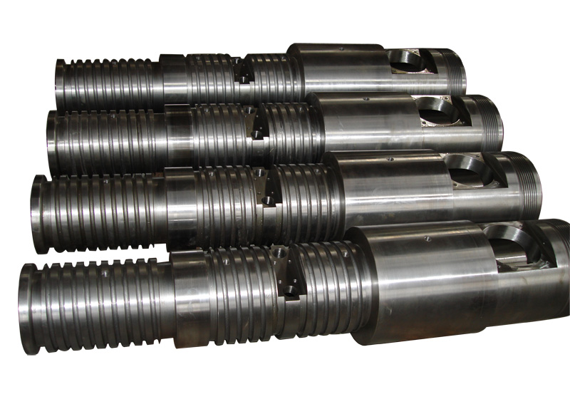 Conical twin screw and barrel